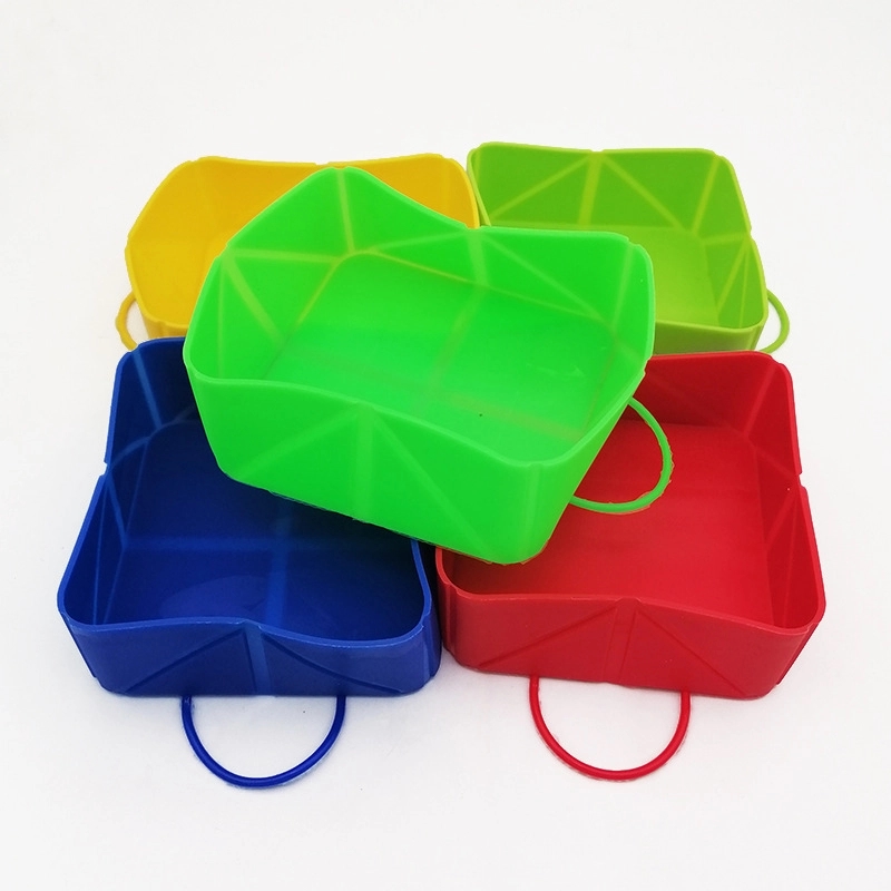 Outdoor Square Folding Bowl For Pets 3