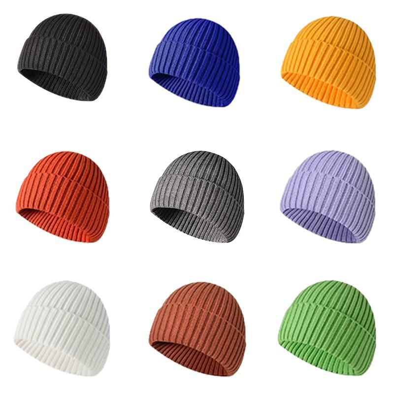 Customized solid color knitted hat 3