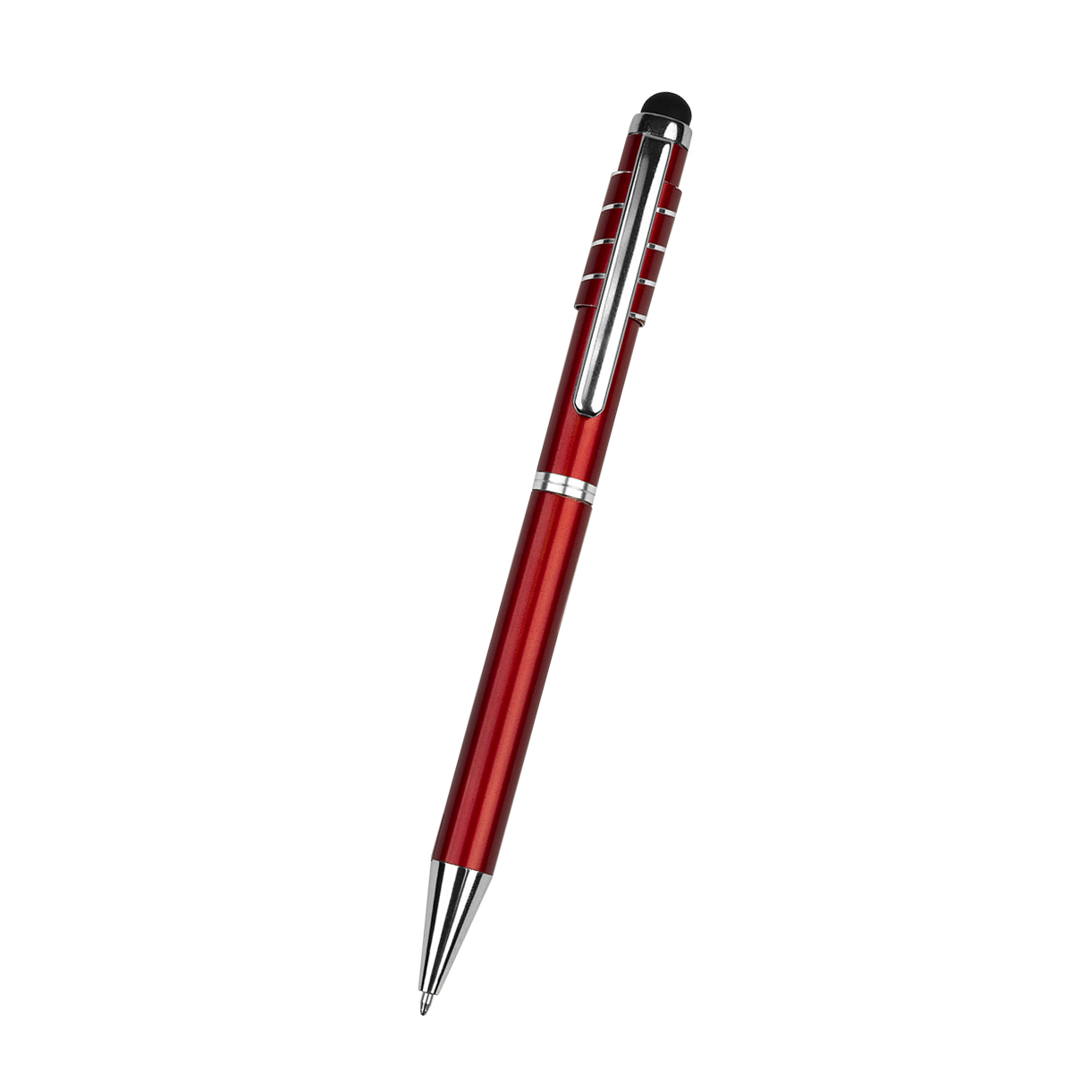 Recycled Aluminum Spinner Pen With Stylus 7