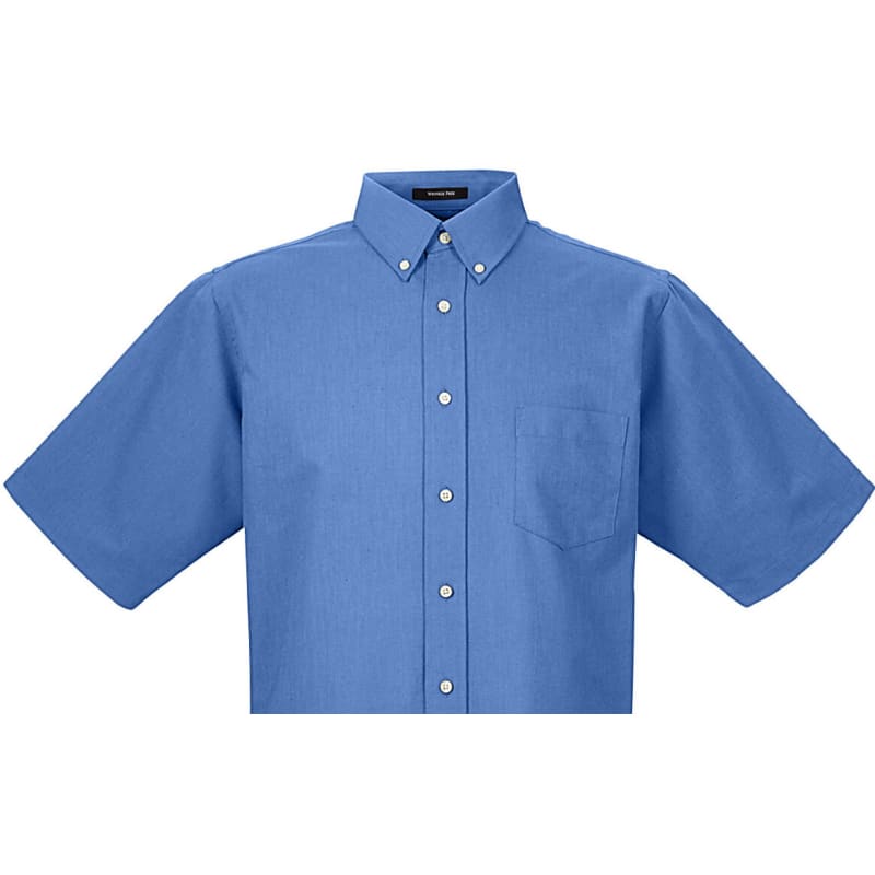 UltraClub Men's Tall Classic Wrinkle-Resistant Short-Sleeve Oxford 14