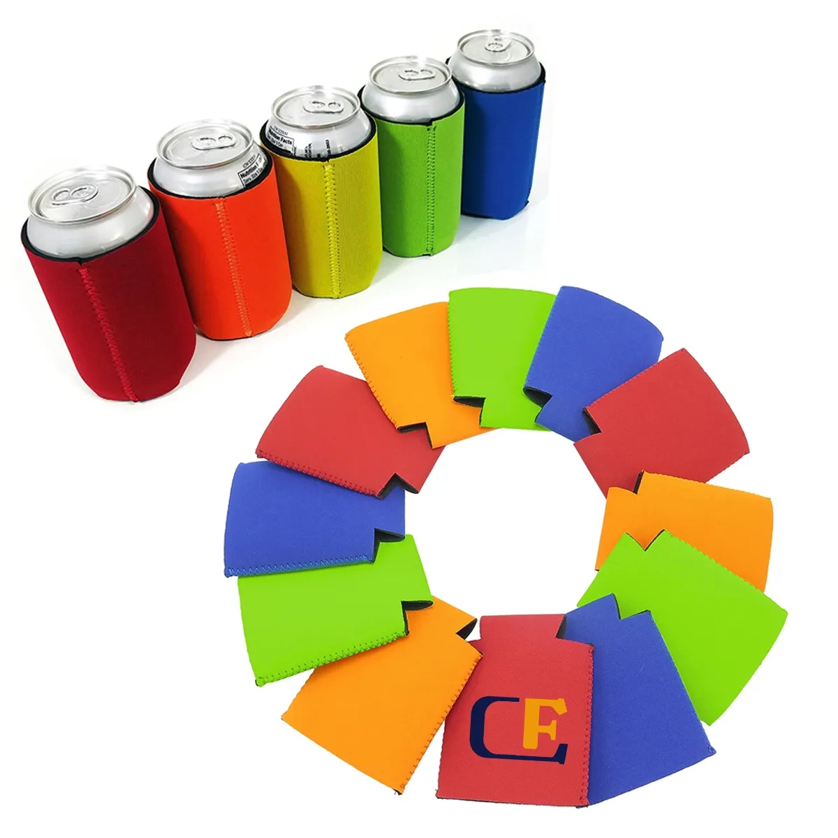 FULL COLOR Imprint Soft Insulated Beer Can Sleeves 7