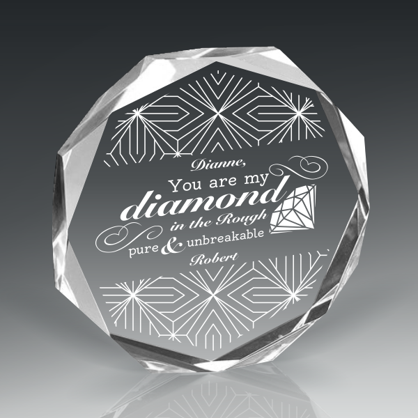 Multi-Faceted Acrylic Paperweight 10