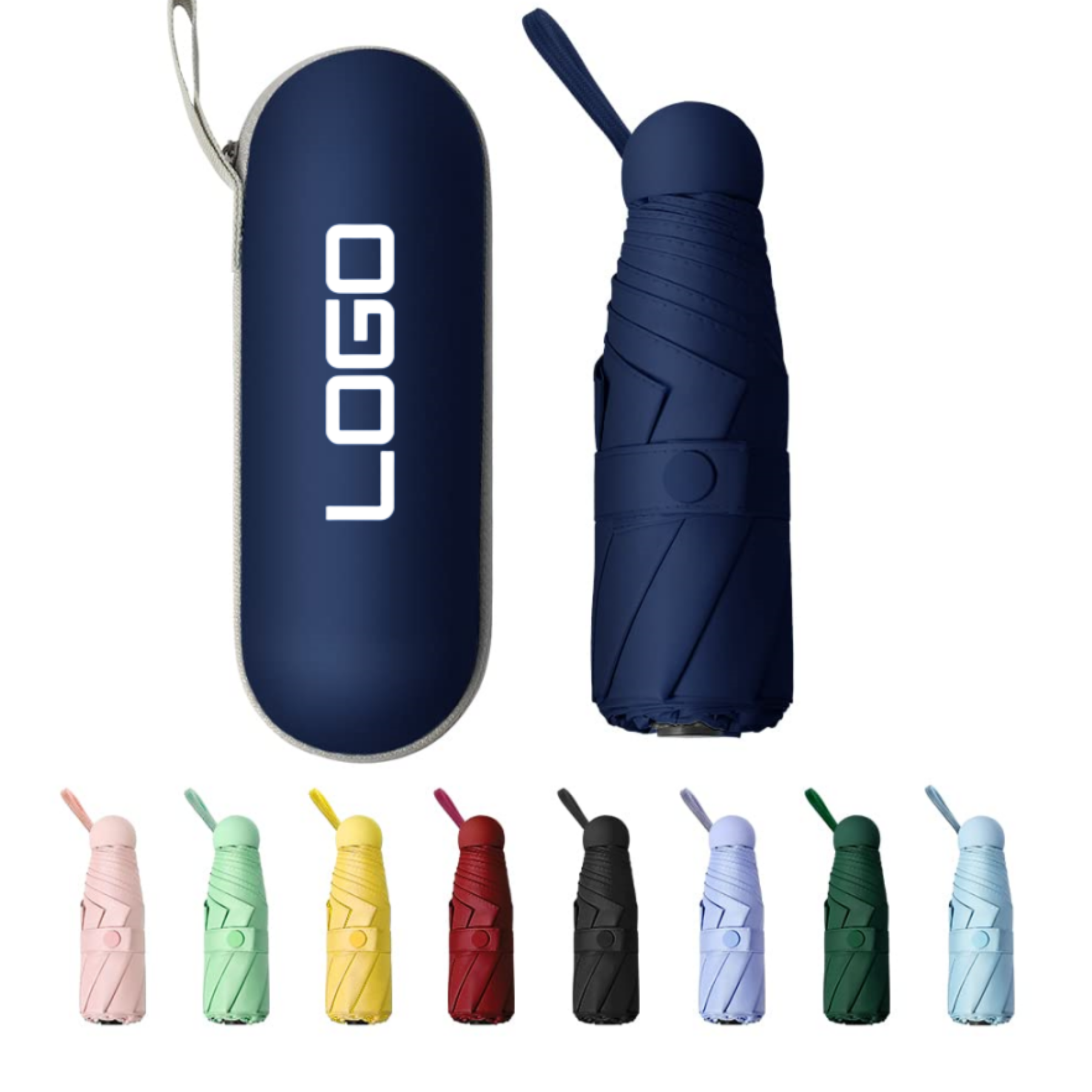 Mini Windproof Folding Travel Umbrella 1