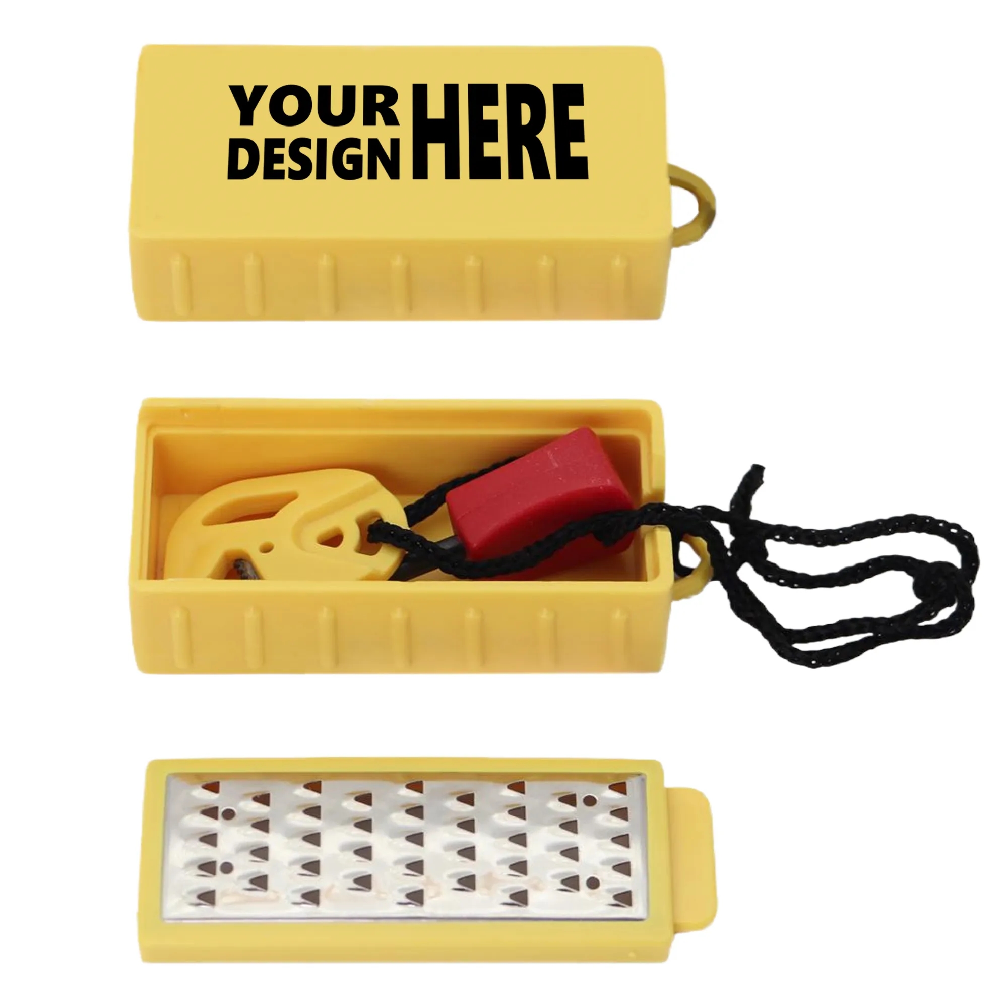 Ferro Rod Fire Starter With Integrated Shaving Scraper