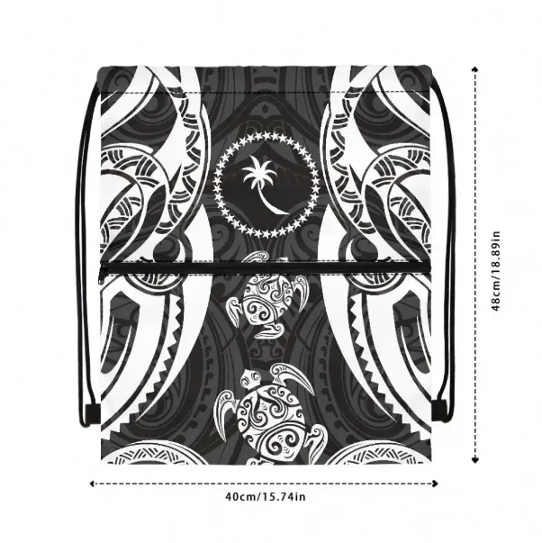 Tribal Print Drawtsring Backpack 2