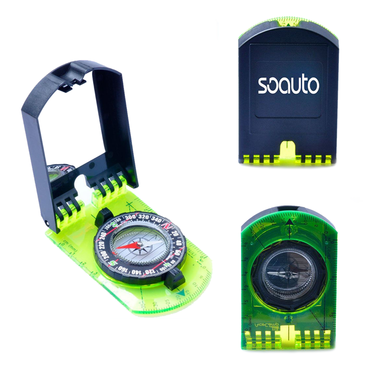 Compass, Mirror And Magnifying Glass Camping Tool 3