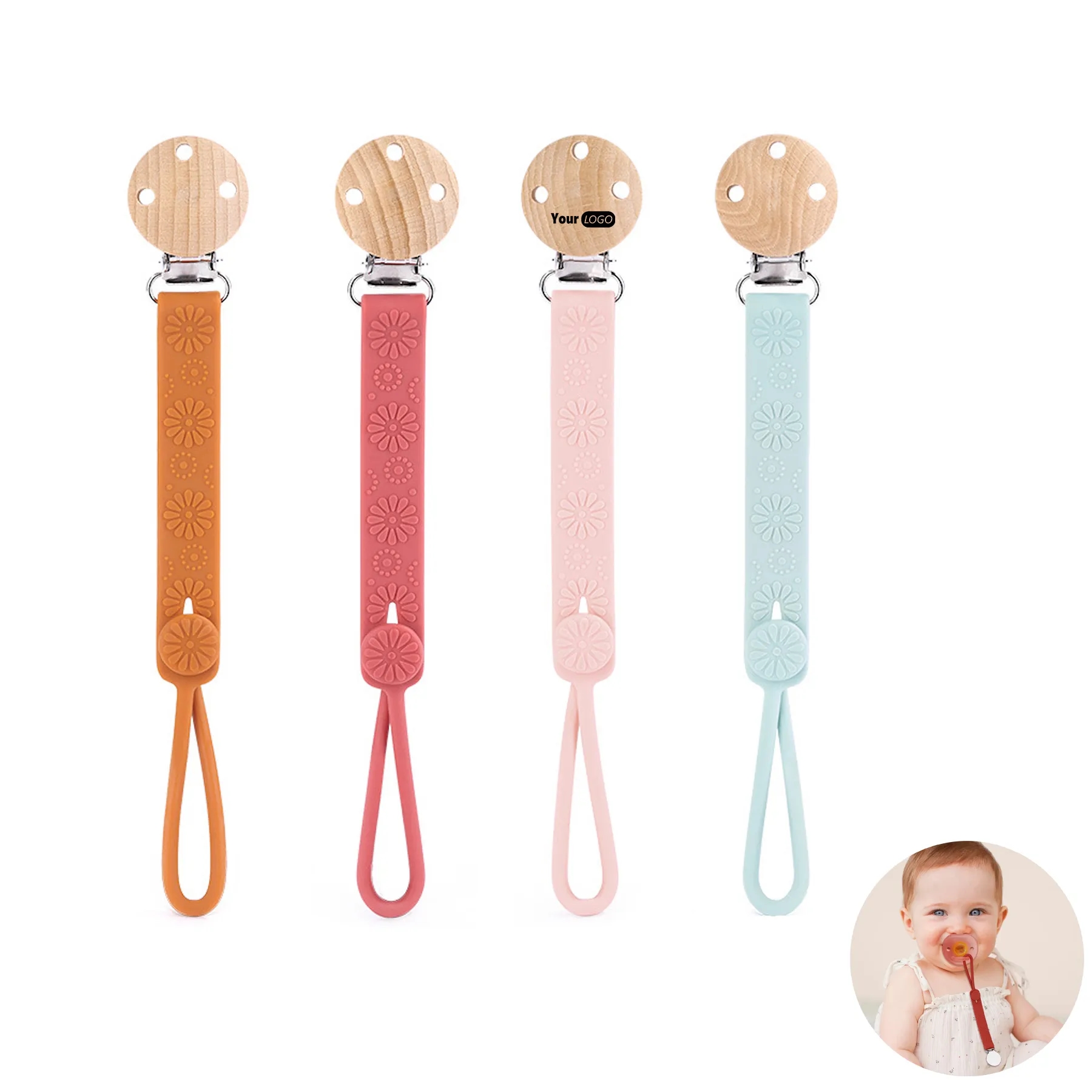Baby Pacifier Strap for Soothie &Teething Toy 8