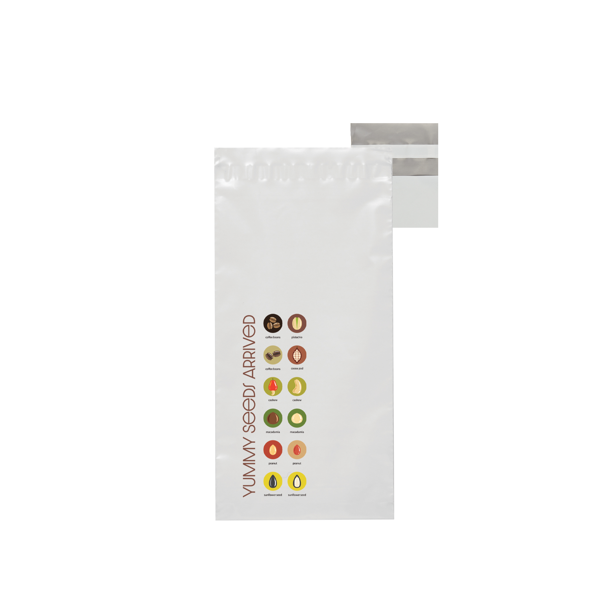 White Poly Tamper Resistant Mailer Envelope with Peel & Seal Closure 2