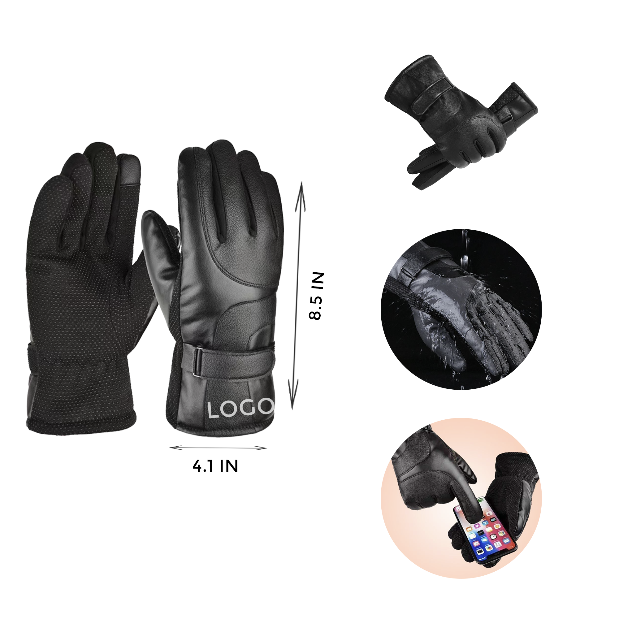MOQ 10 PCS Leather Motorcycle Gloves 1