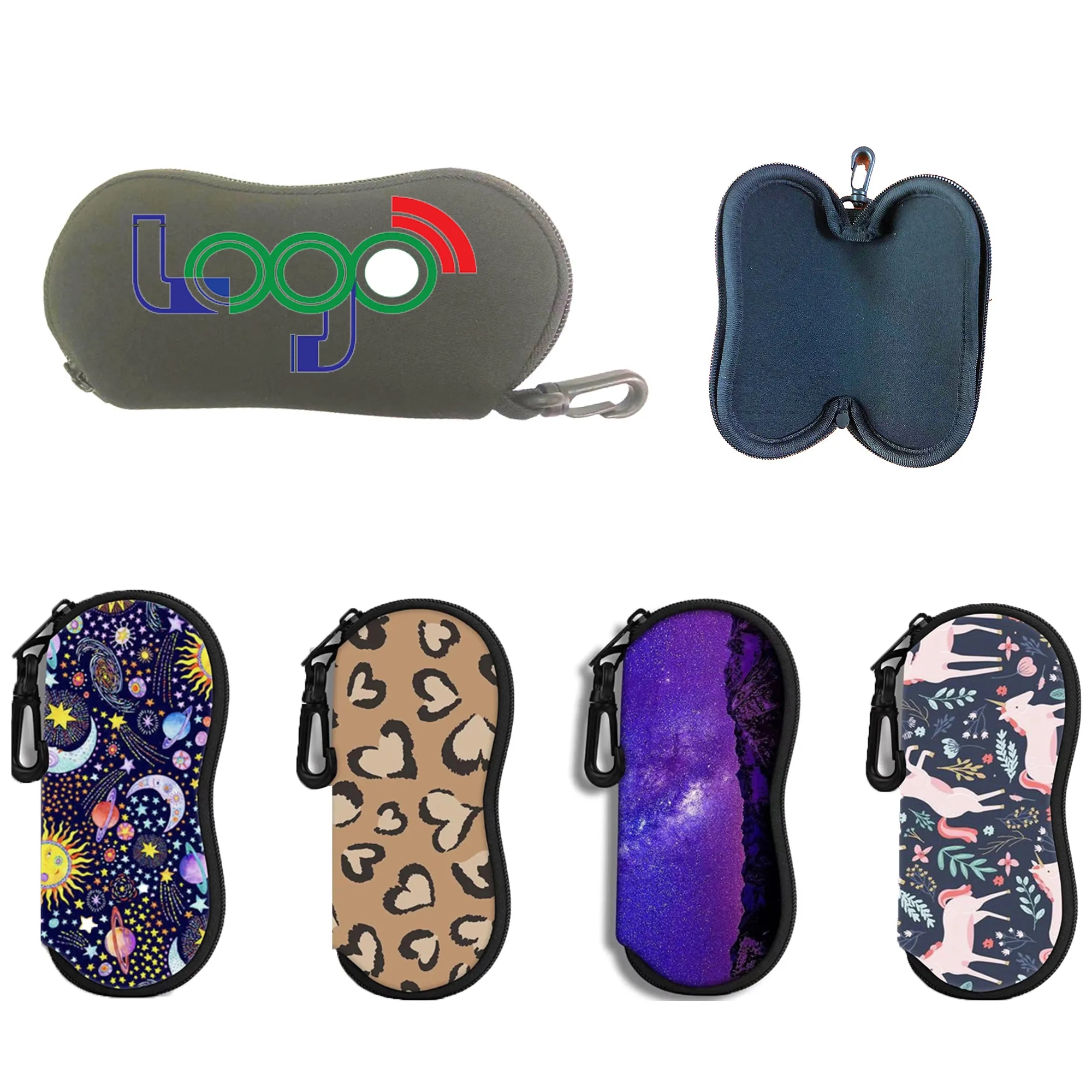 Custom Colored Eyewear Case Zipper Wallet 3