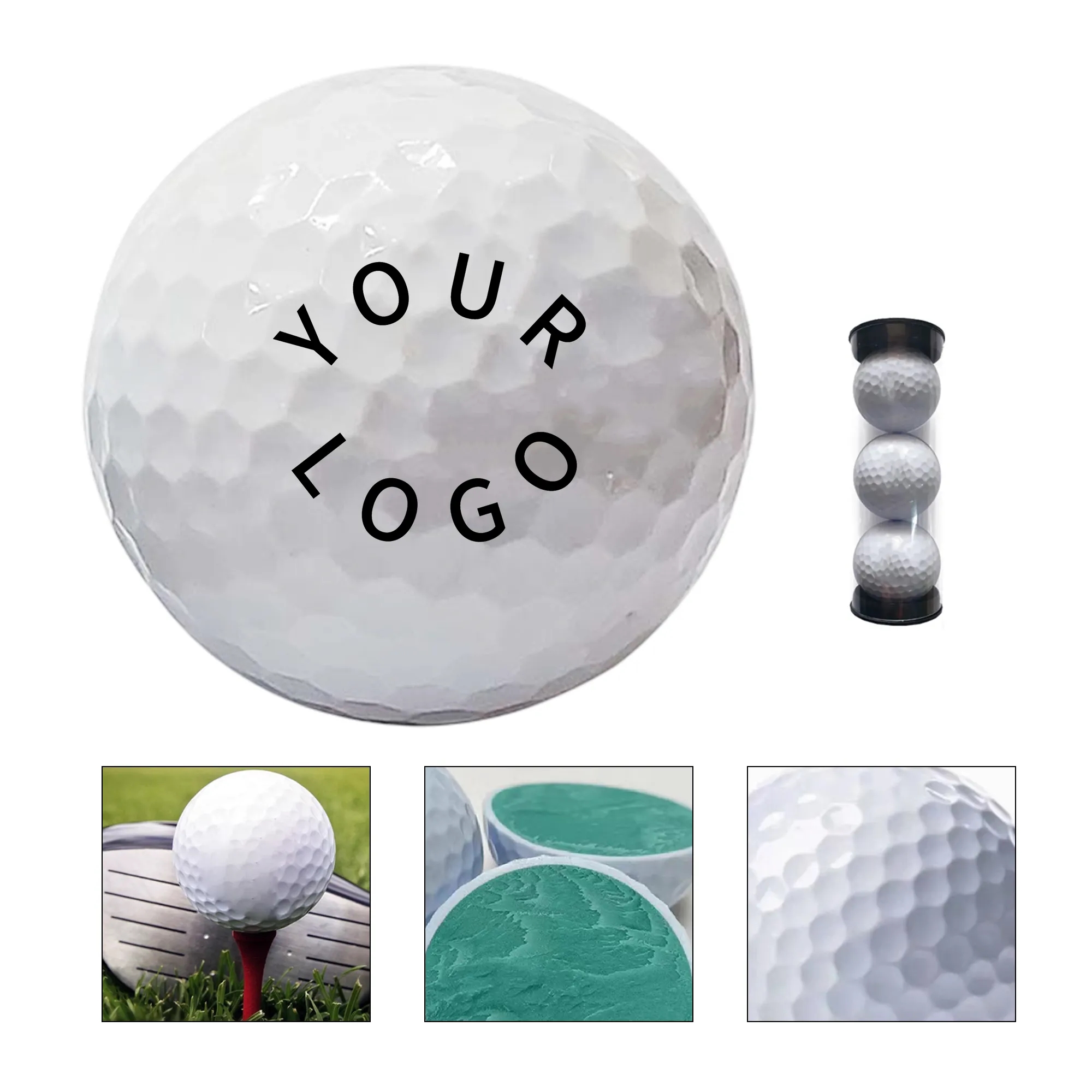 Three Golf Balls in Tube Pack 2