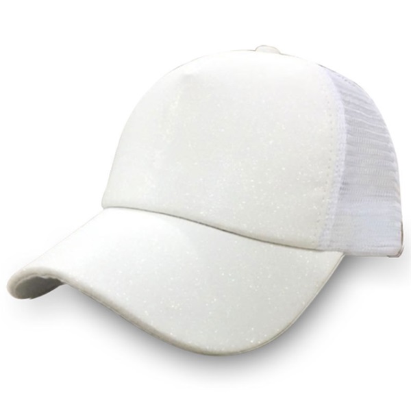 High Bun Ponytail Glitter Baseball Cap 8