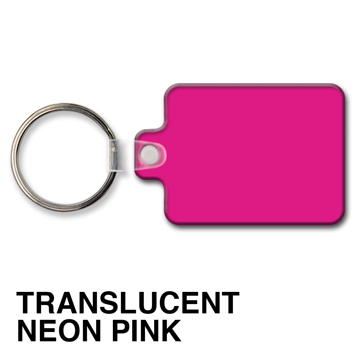 Medium Rectangle Key Tag w/Round Corners & Tab 1
