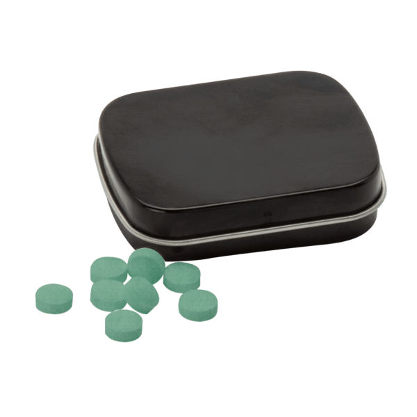 Sugar Free Mints in a Small Rectangular Hinged Tin 19