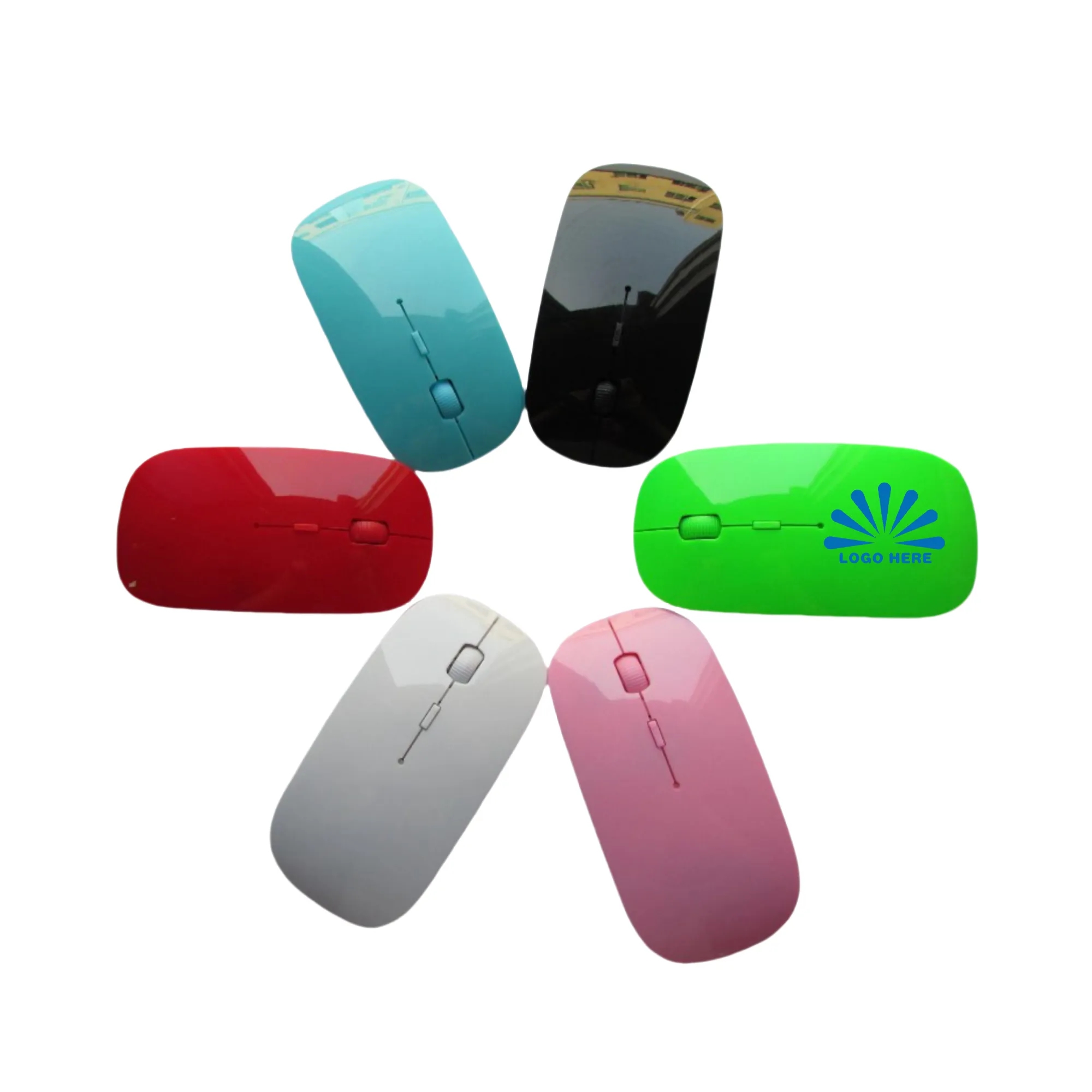 2.4G Wireless Optical Mouse With USB Receiver MOQ20 2
