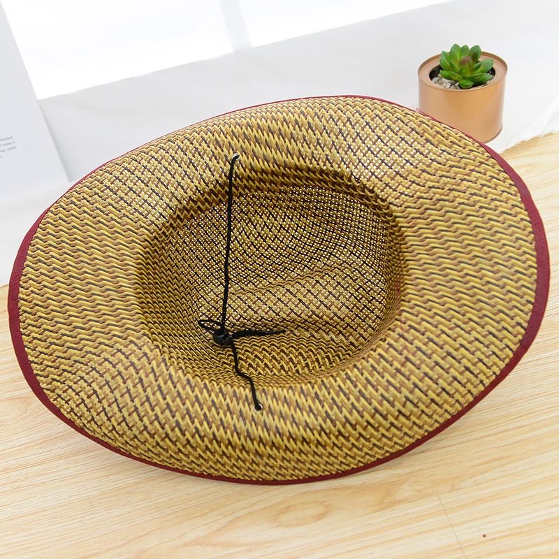 Sun Protection Breathable Straw Western Cowboy Hats 3