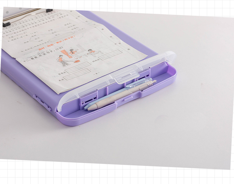 Plastic Storage ClipBoard with Pen Holder 16