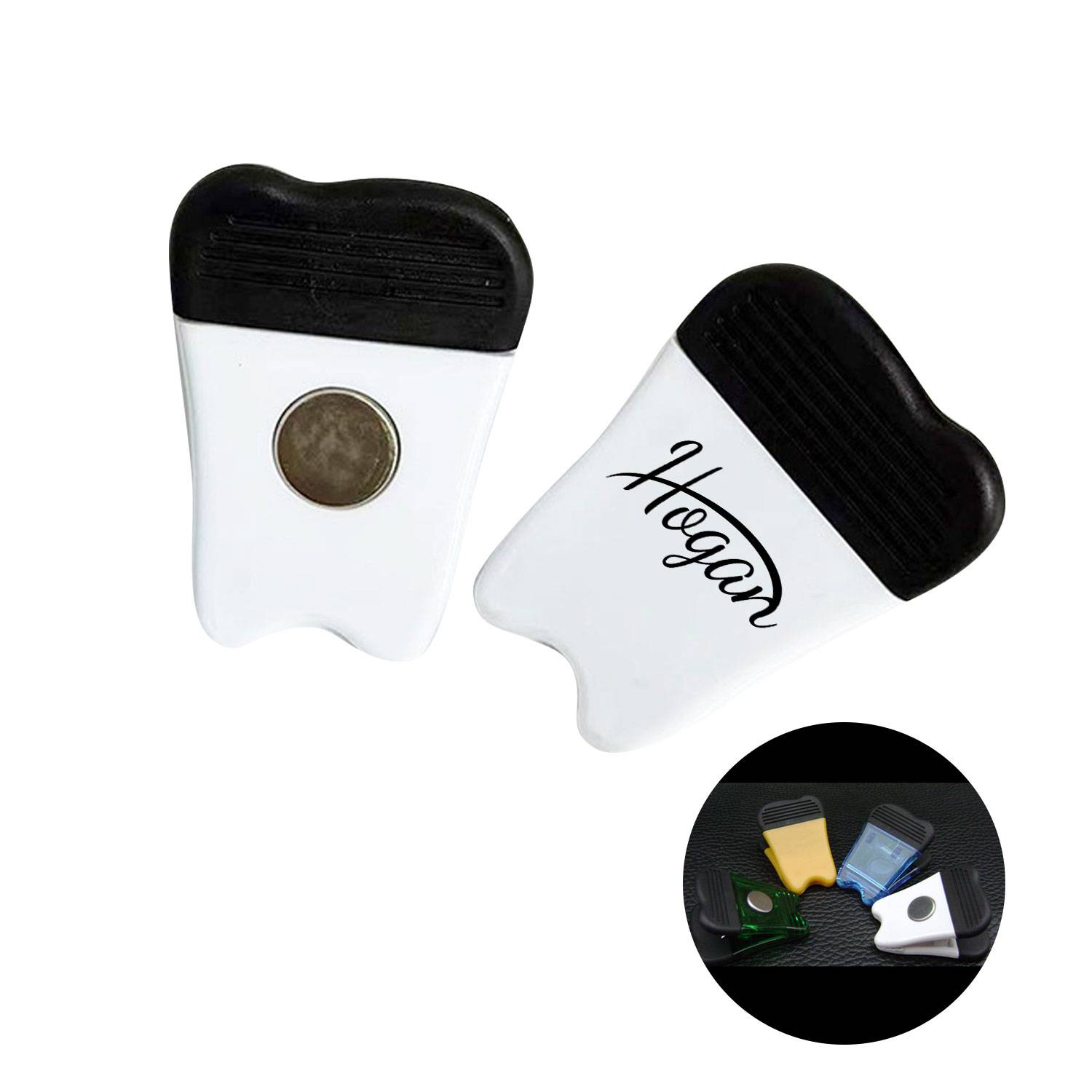 Plastic Tooth Shaped Magnet Clip 4