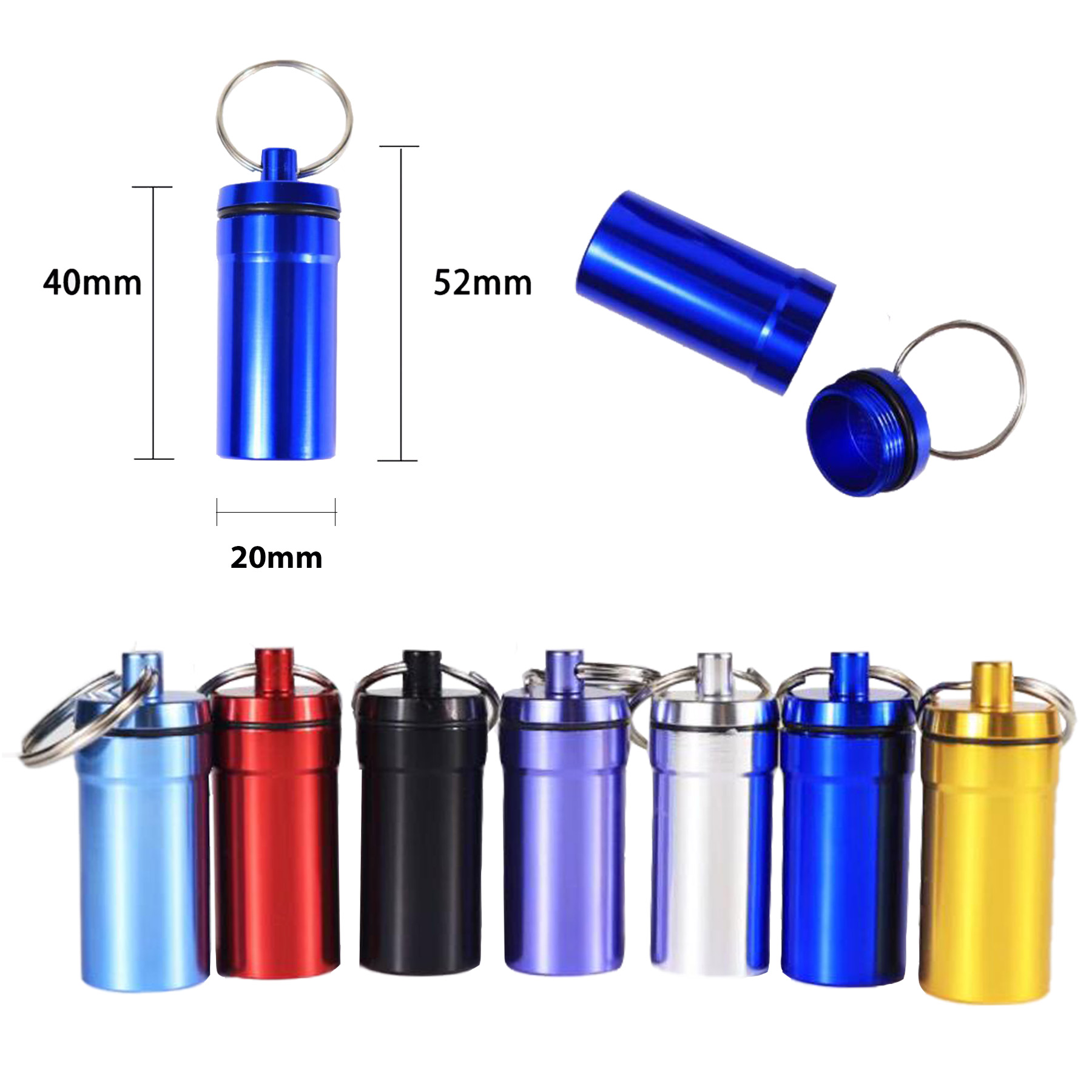 Pill Container With Key Chain 2