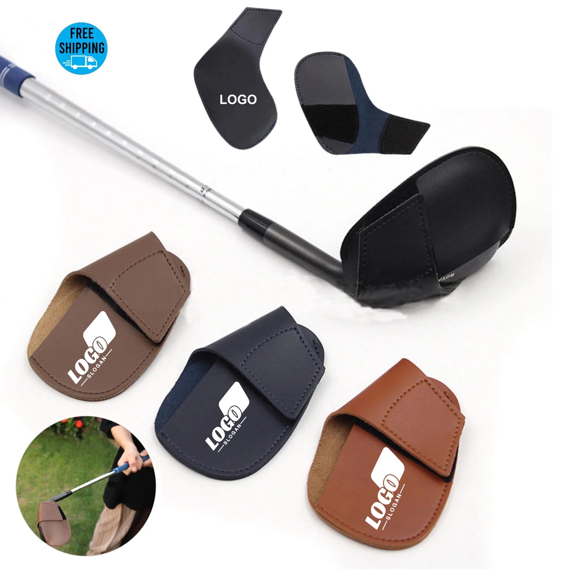 Premium Leather Golf Club Cover 3