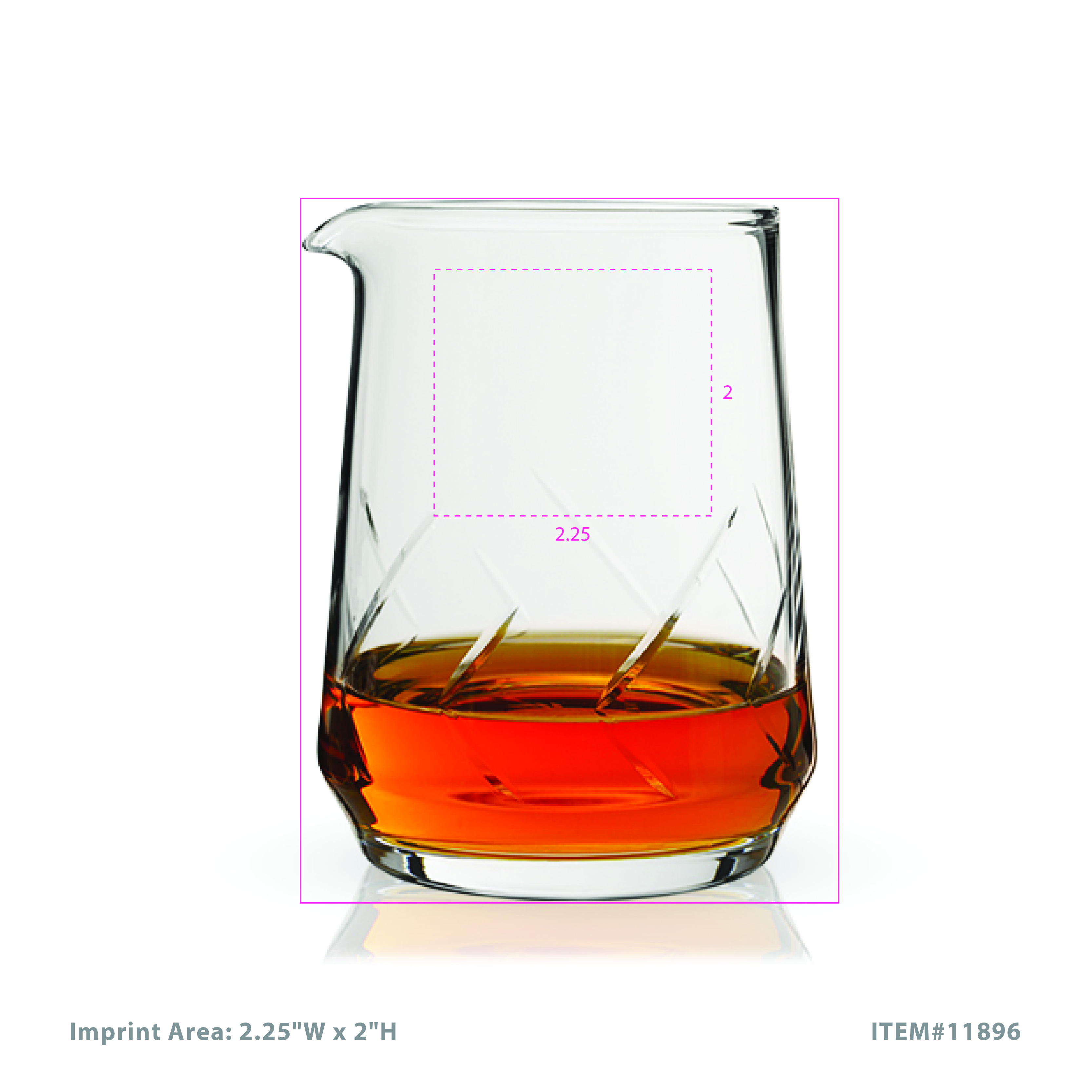 Viski® Burke Cocktail Mixing Glass 3