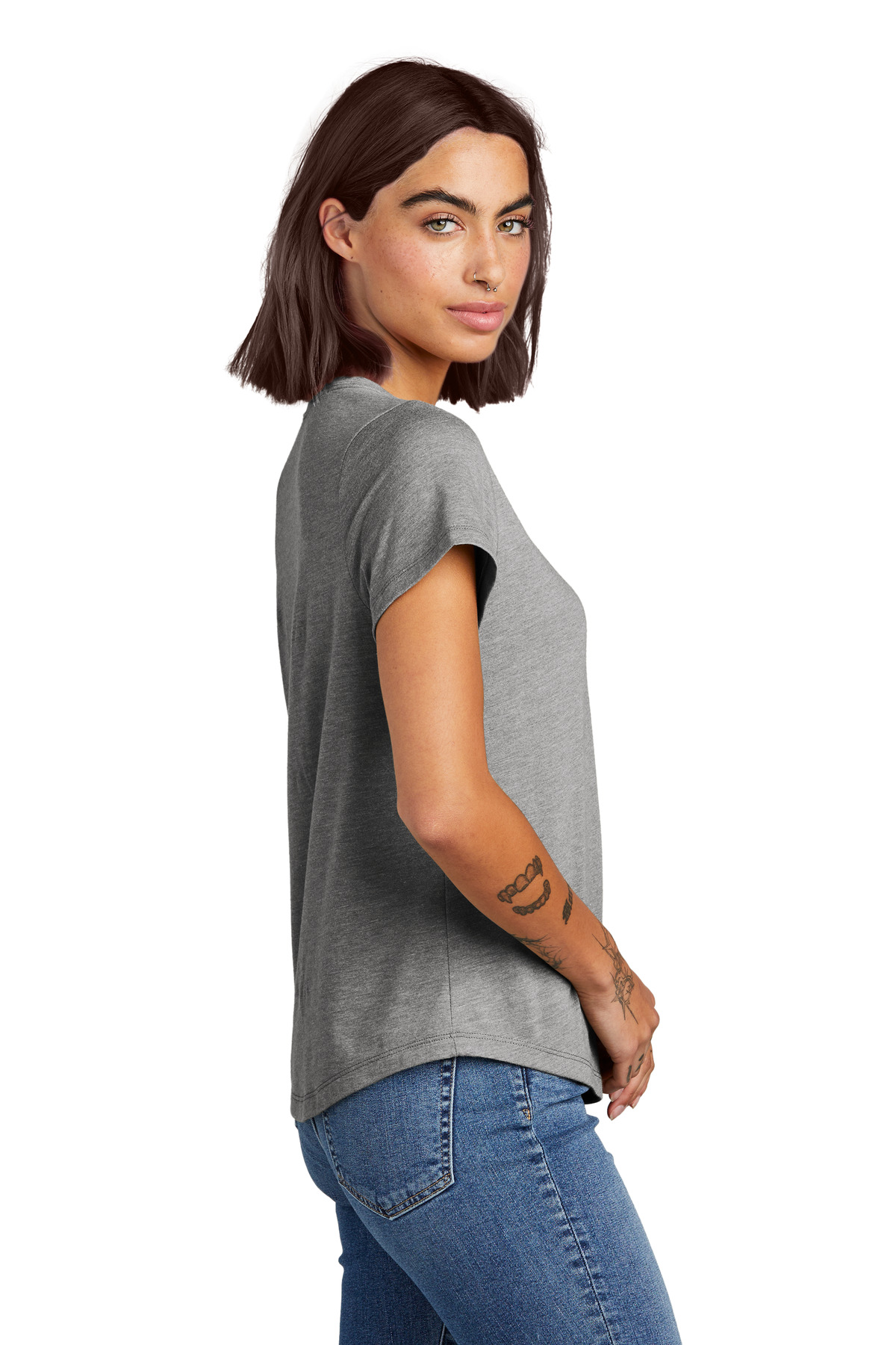 Allmade® Women's Relaxed Tri-Blend Scoop Neck Tee 22