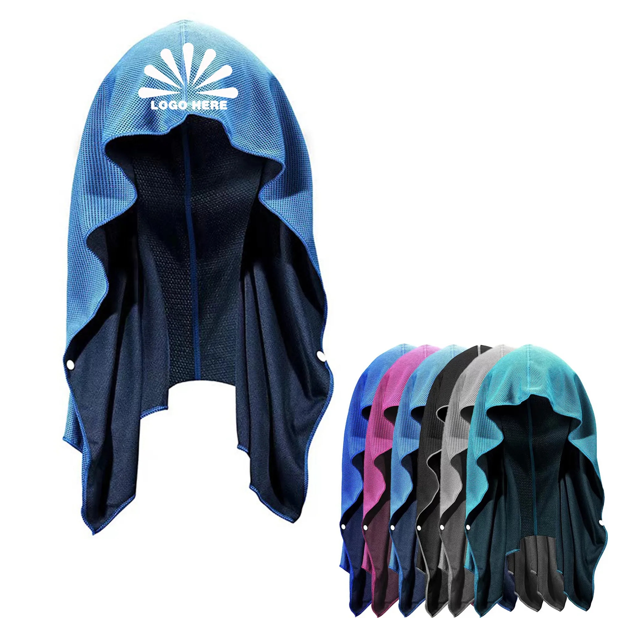 U-Shaped Cold Feeling Hoodie Towel Can Be Customized 3