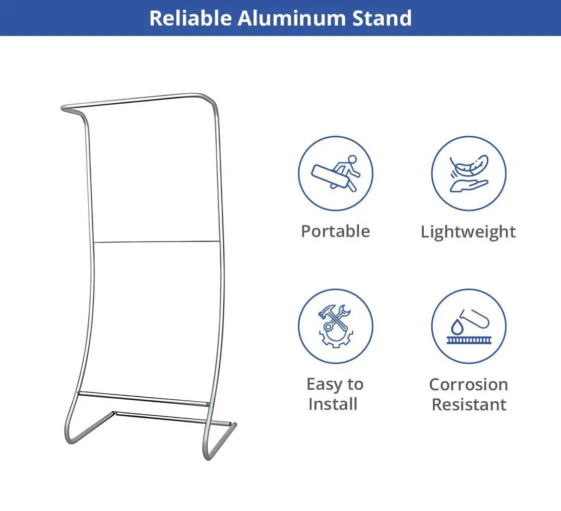 Fabric Display Stand Snake D - Hardware only 2