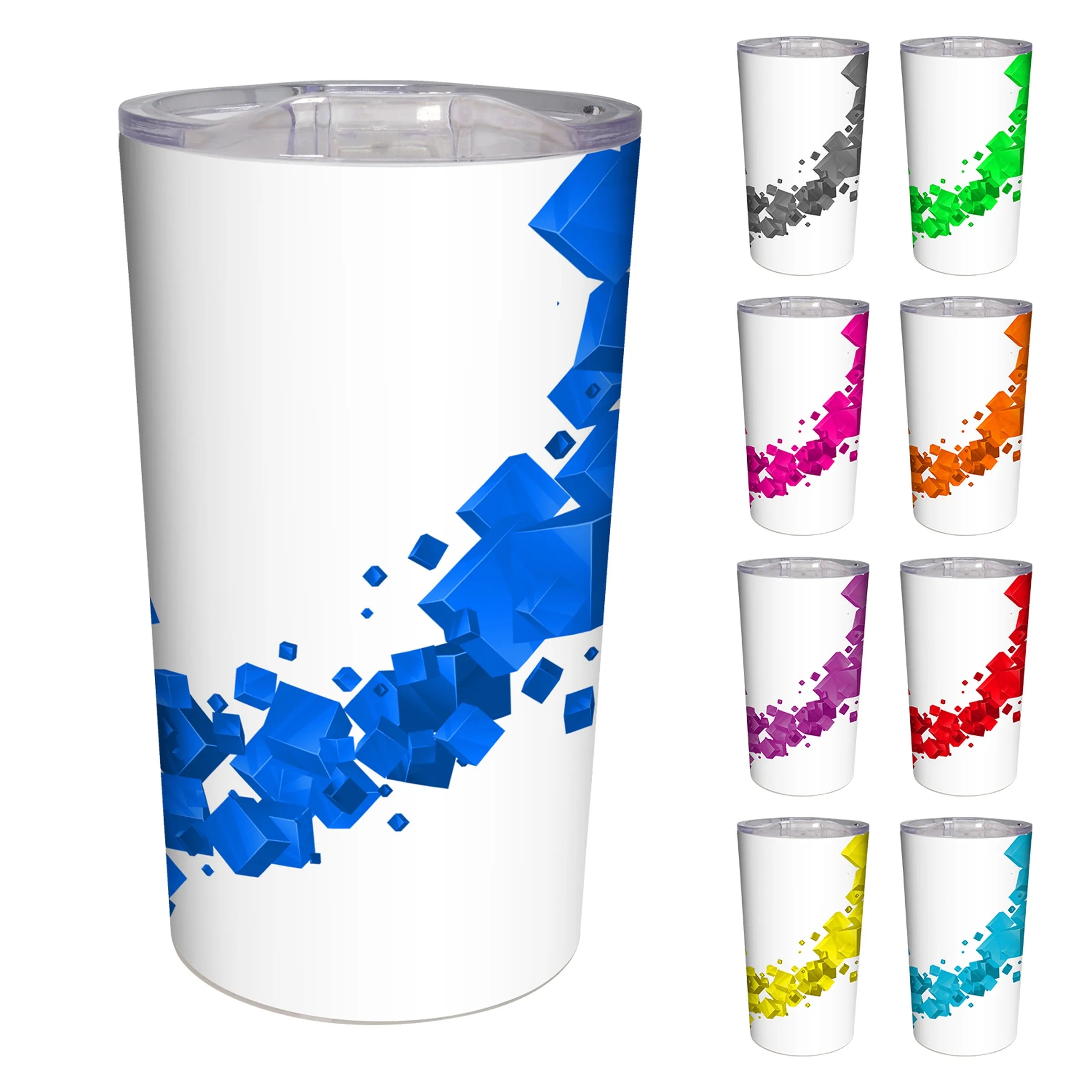Full Color Floating Cubes Mug 7