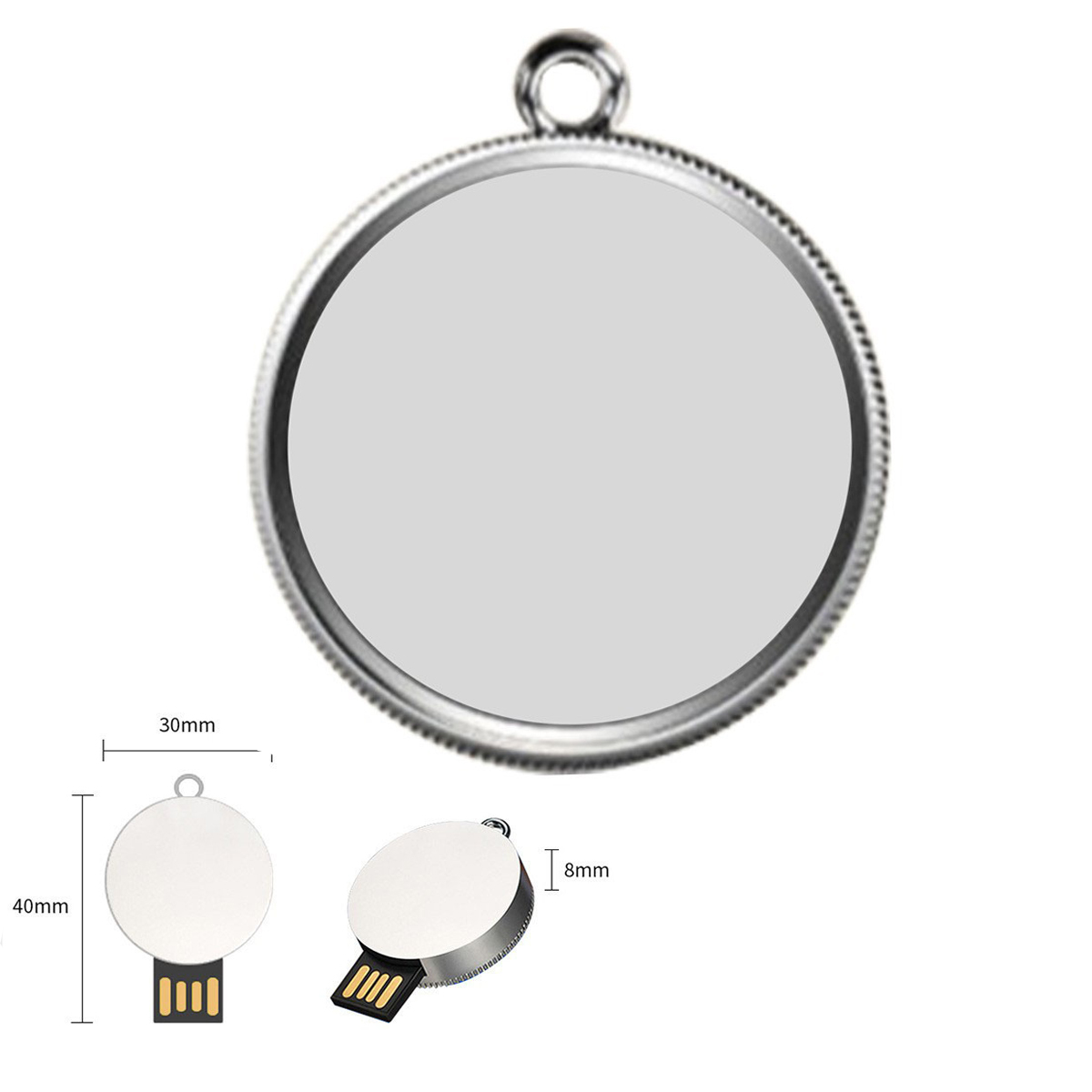 Round 8GB USB Flash Drive 3