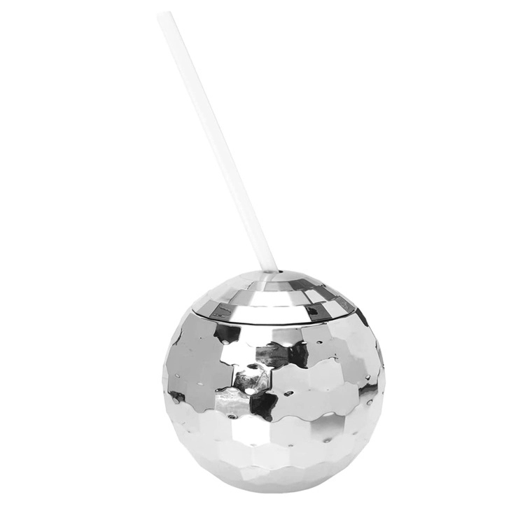 Disco Ball Lid And Straw 20 Ounce Glitter Cocktail Cup 1