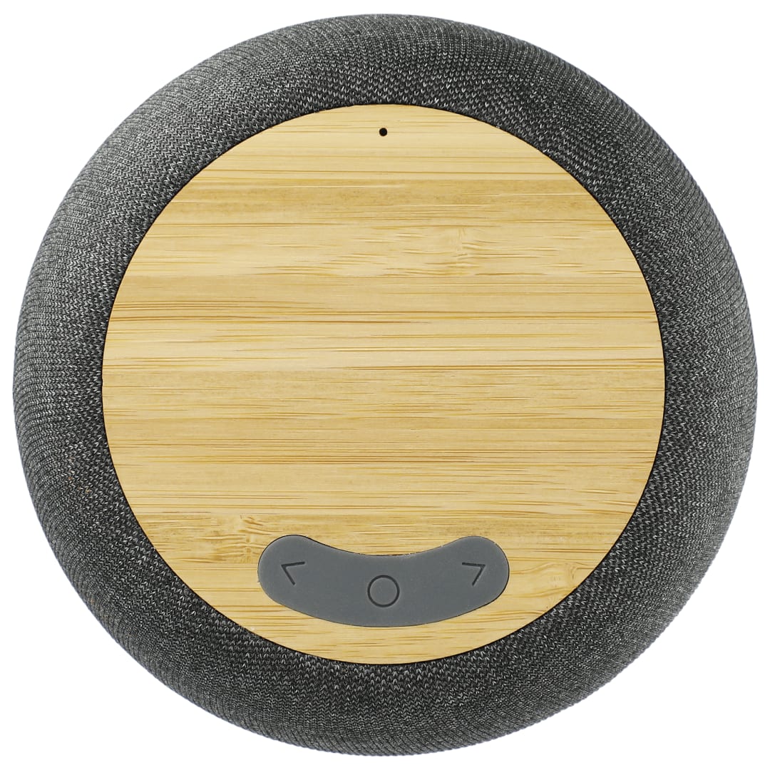 Garm Fabric & Bamboo Speaker with Wireless Chargin 12