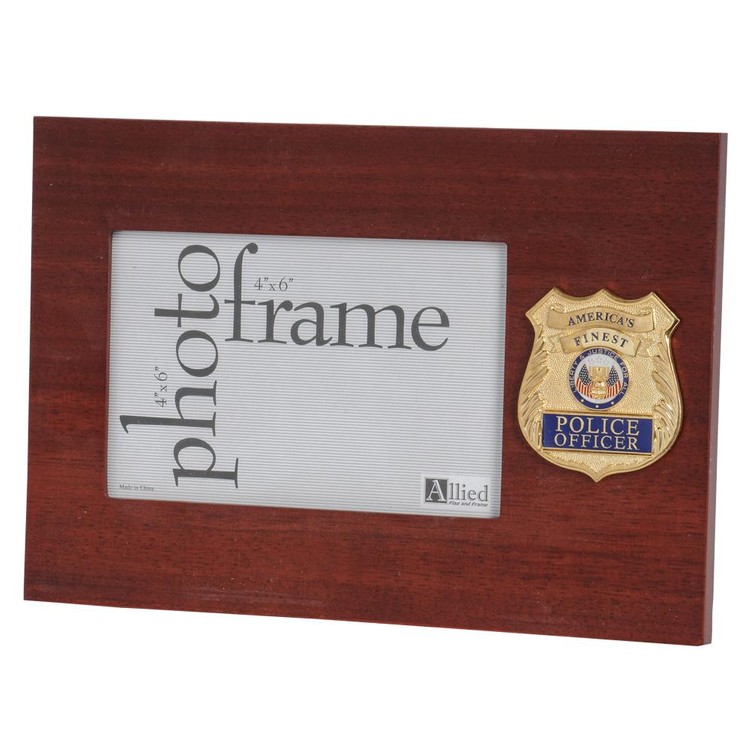 Police Department Medallion 4-Inch by 6-Inch Desktop Picture Frame 1