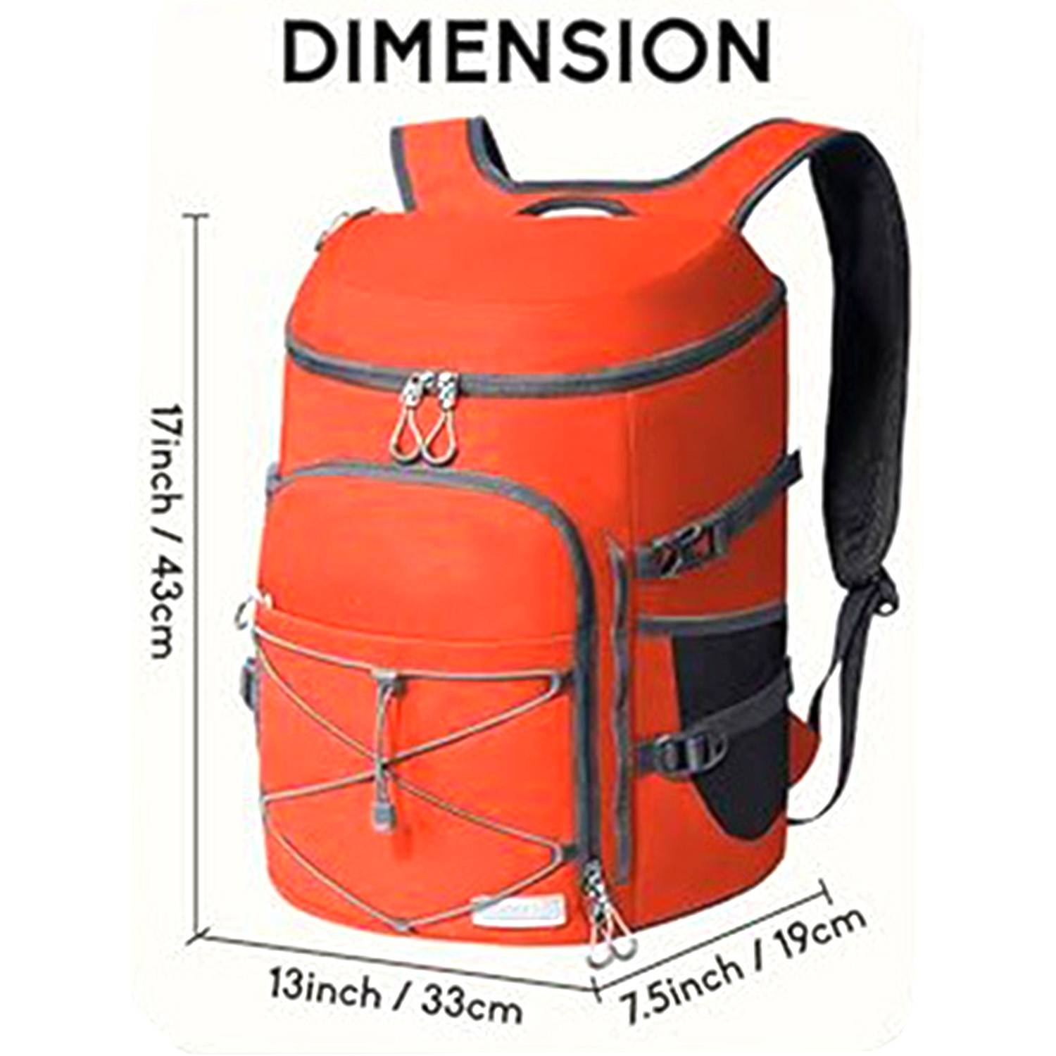 25L Oxford Insulated Backpack for Outdoor Picnic & Travel 4