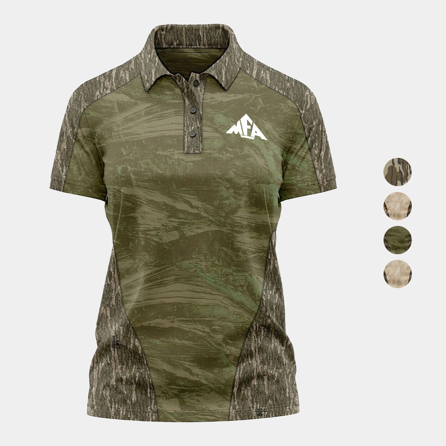 Mossy Oak® Women's 4.4 oz. Polyester Interlock Raglan Polo Shirt 7