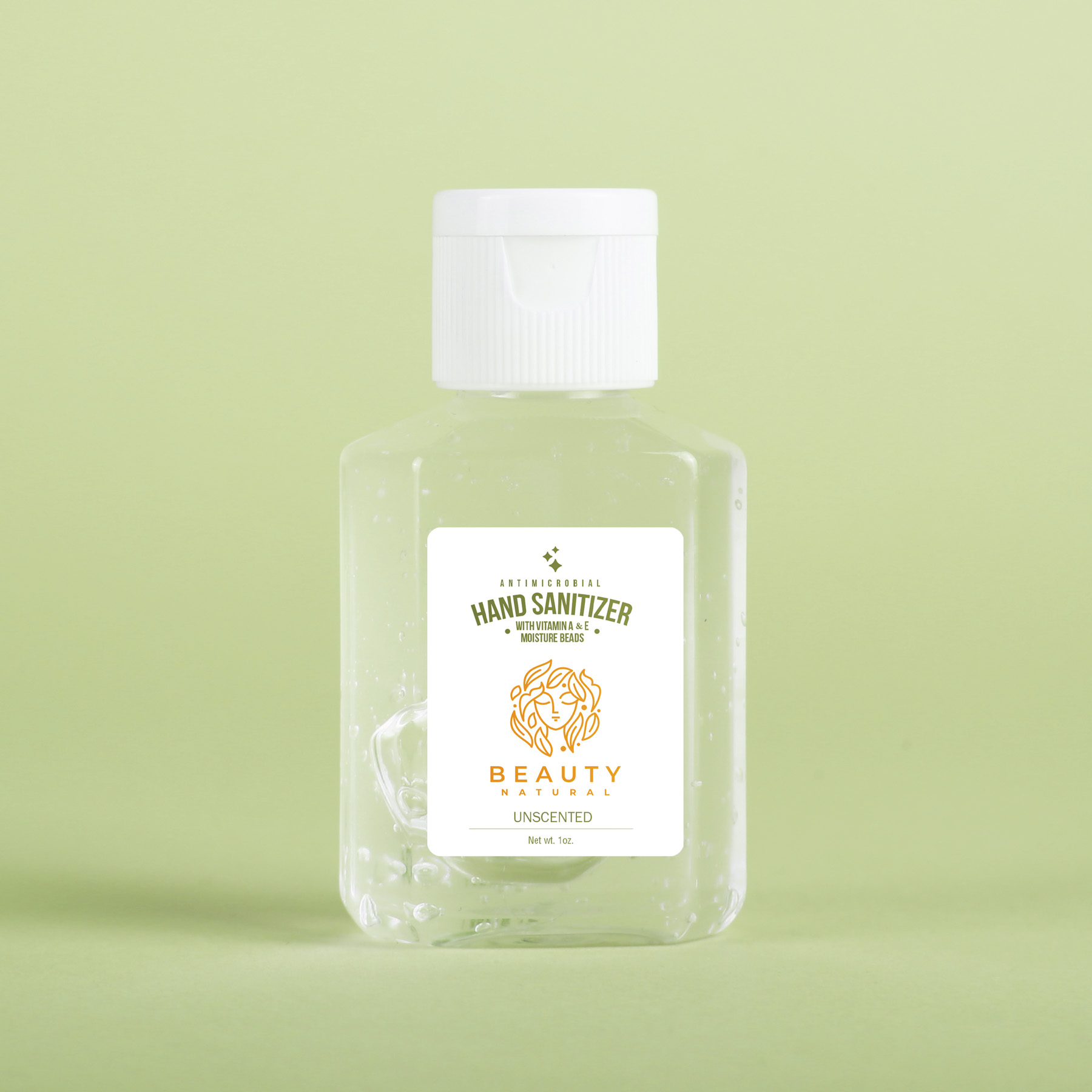 Hand Sanitizer Gel: 1 oz Rectangle Bottle