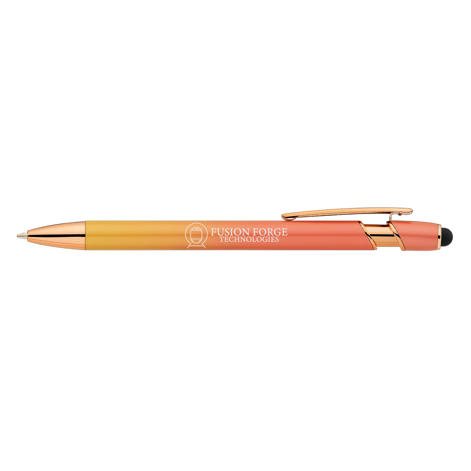 Orbita Ombre Rose Gold Metal Pen (Engraved Imprint) 5