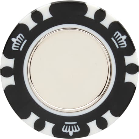 Recycled Poker Chip w/ Metal Ballmarker 15