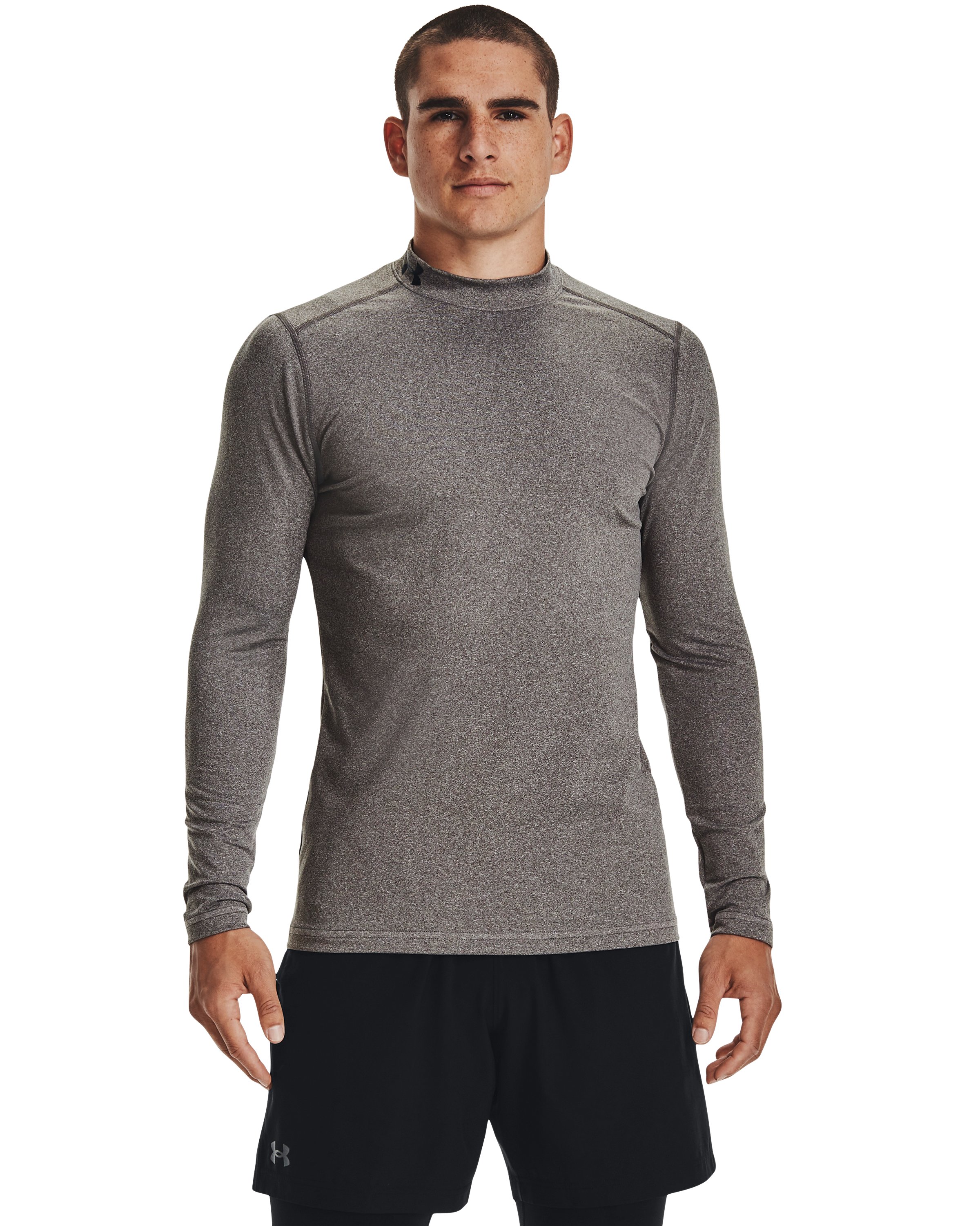 Men's ColdGear Armour Fitted Mock Long Sleeve 2