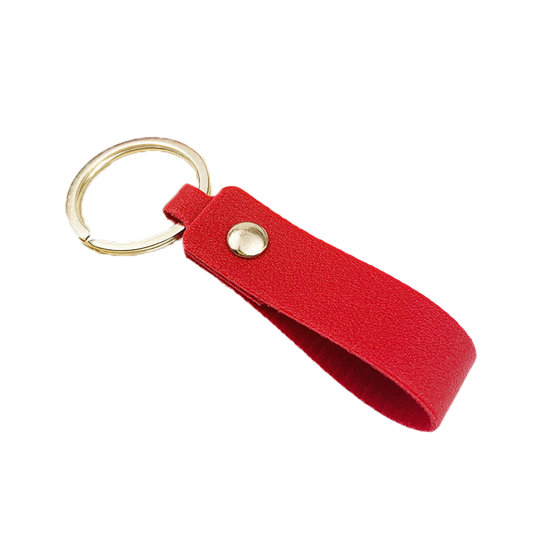 Leather Solid Color Keychains 8