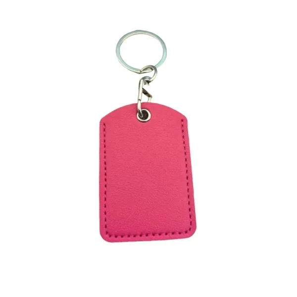 Engraved PU Leather Keychain 8