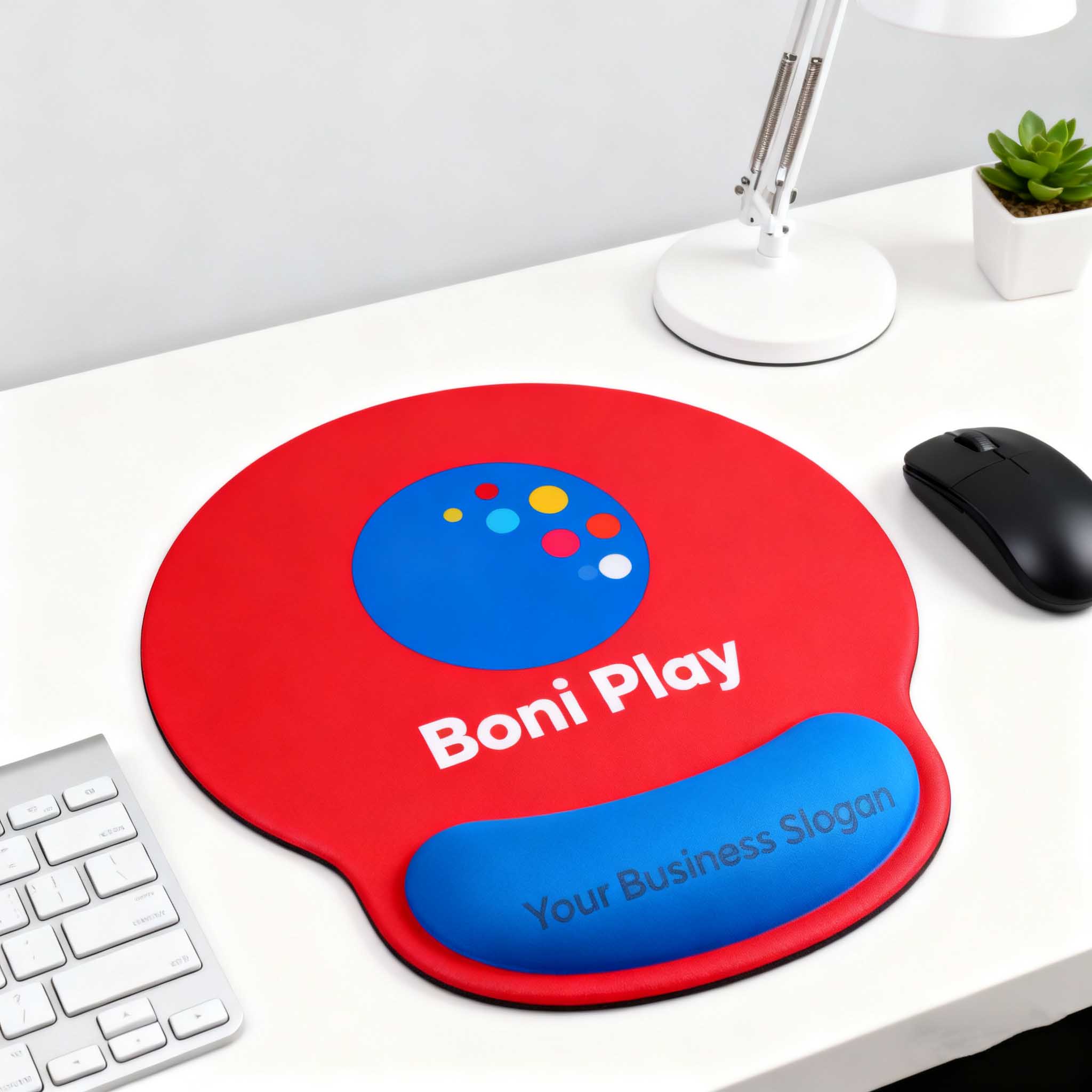 Full Color Ergonomic Mouse Pad With Wrist Rest 6