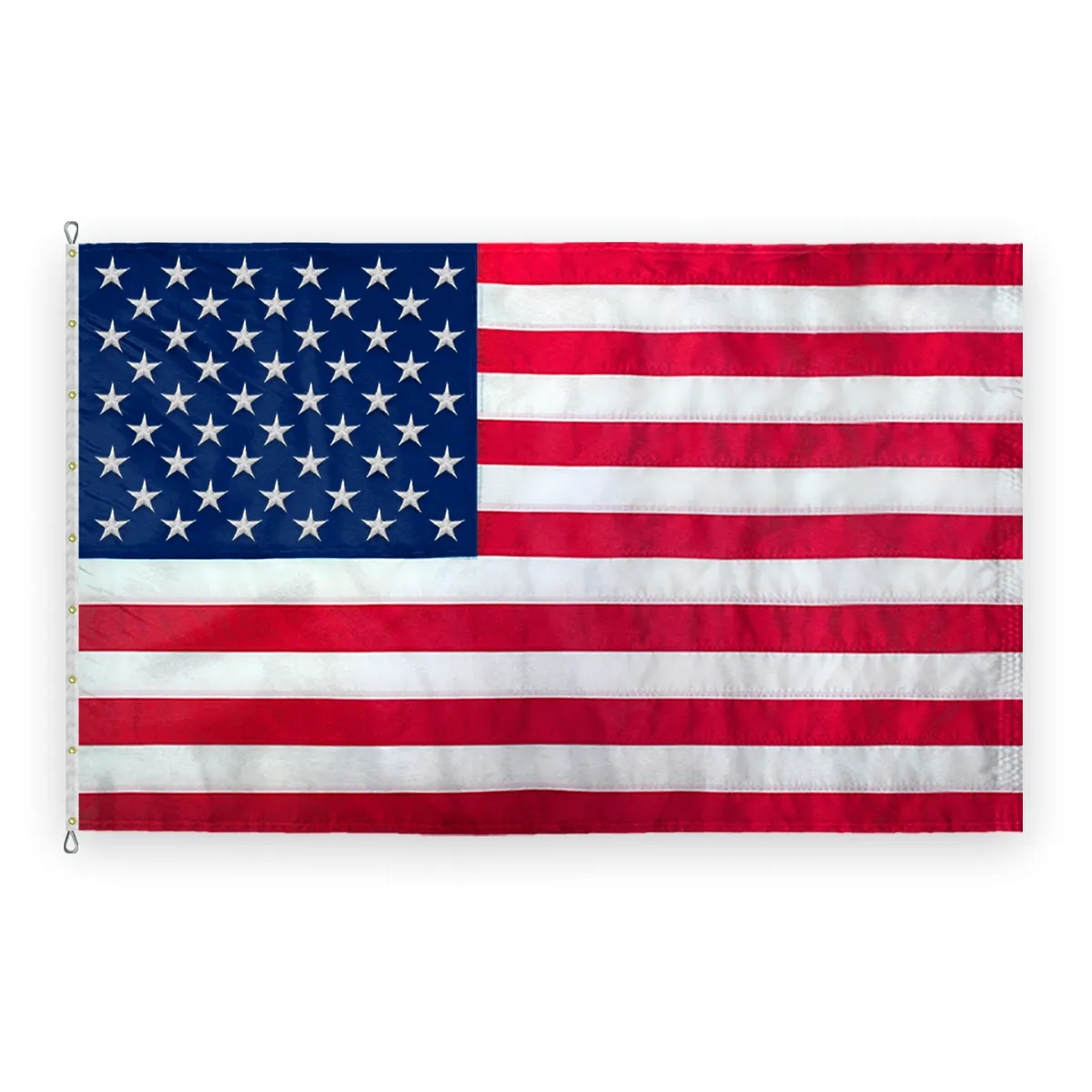 USA Embroidered Flag 8' x 12' to 40' x 76' 5