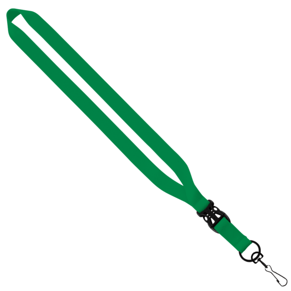 3/4" Polyester Lanyard with Slide Buckle Release & Swivel Snap Hook 37