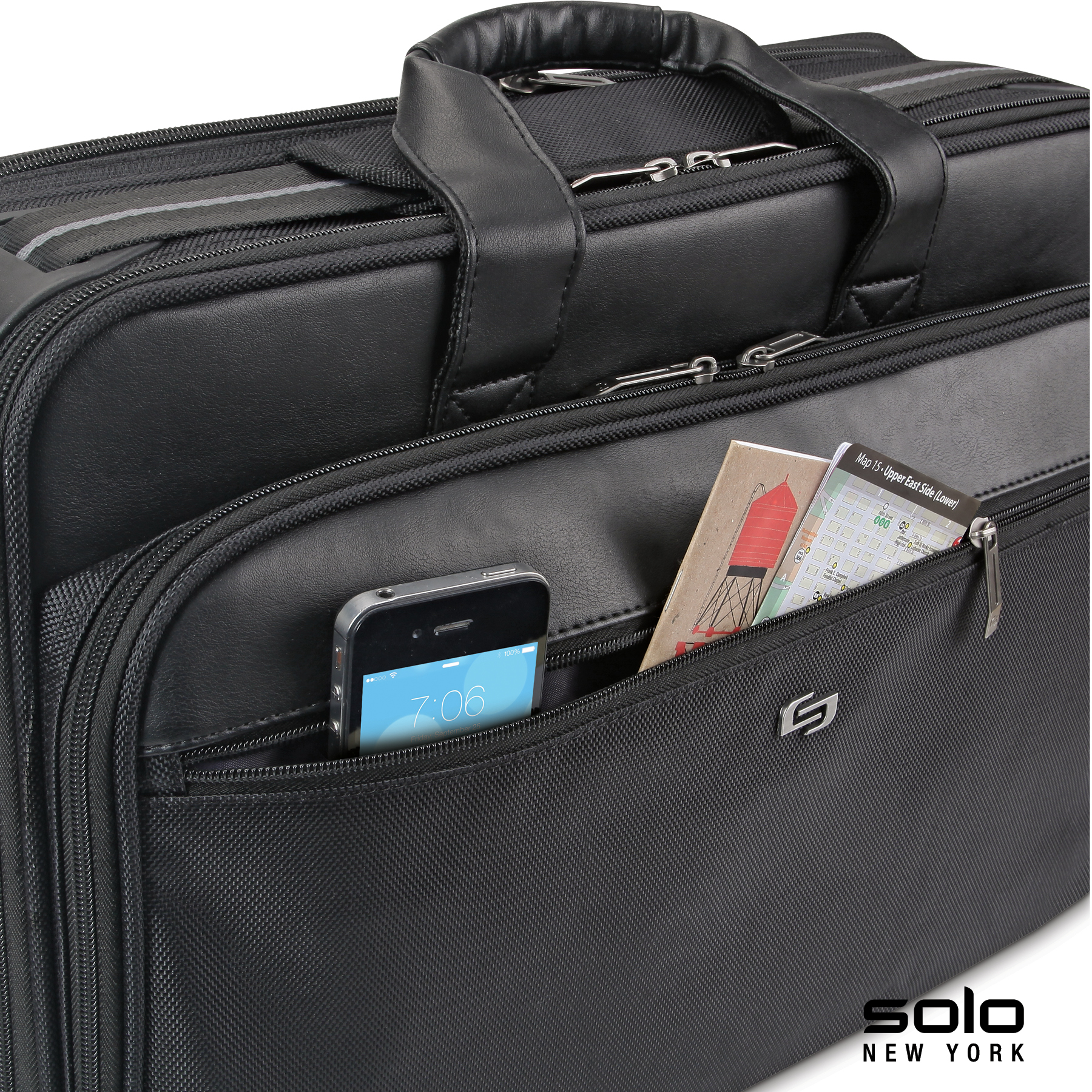 Solo New York Paramount Retractable Strap Briefcase 17