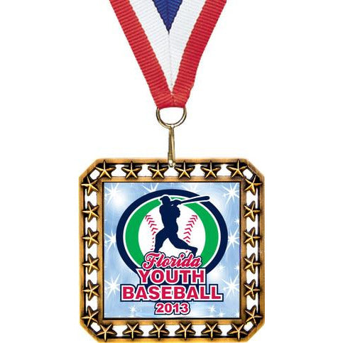 Exclusive Square Medal With Insert 8