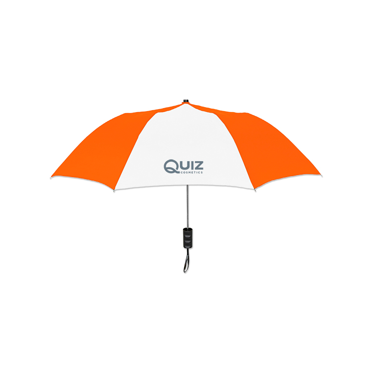 Elite Compact Folding Umbrella - 2 Color Panels 9