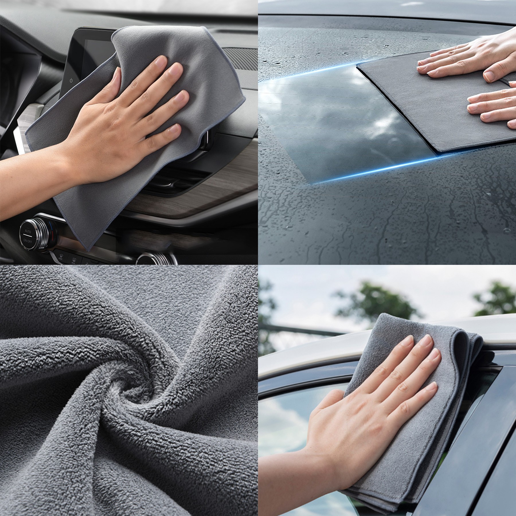 Absorbent Double-Sided Thickened Car Wash Towel 2