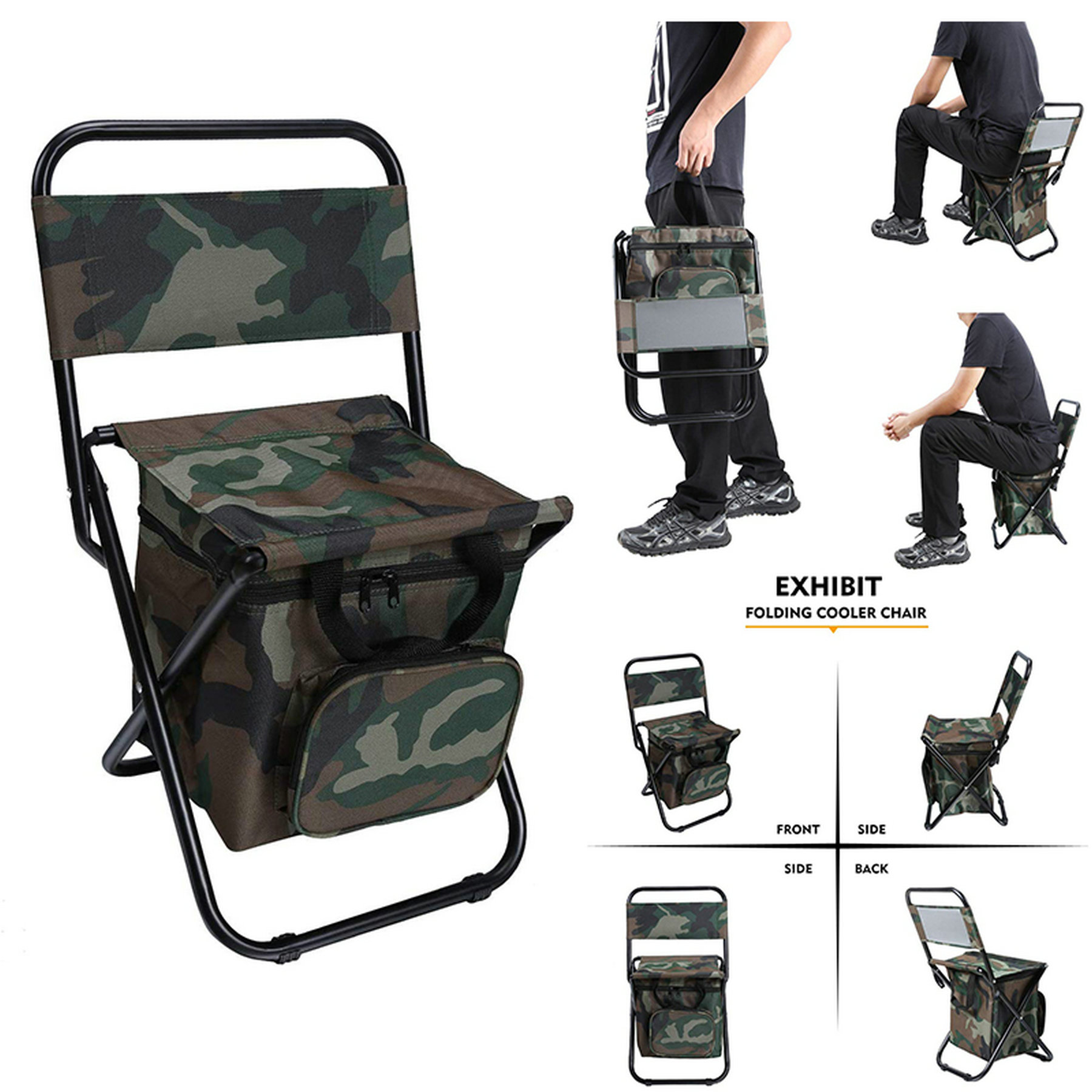 Foldable Chair With Cooler Bag 1