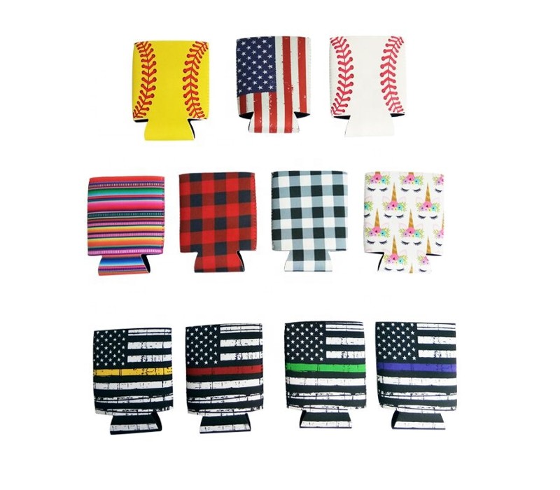 Full Color Sublimation Slim Neoprene Can Cooler 3